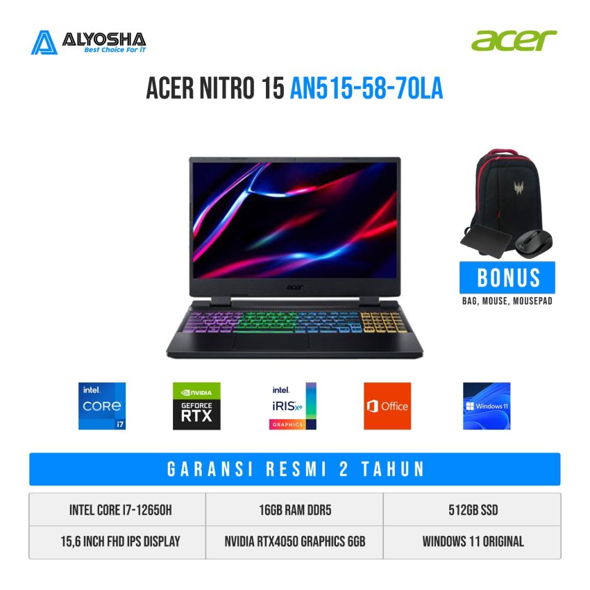 Acer Nitro 15 AN515-58-70LA