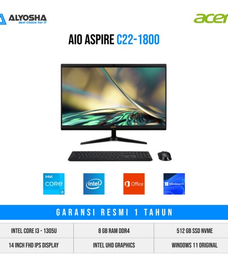 AIO Acer C22-1800 Intel i3-1305U