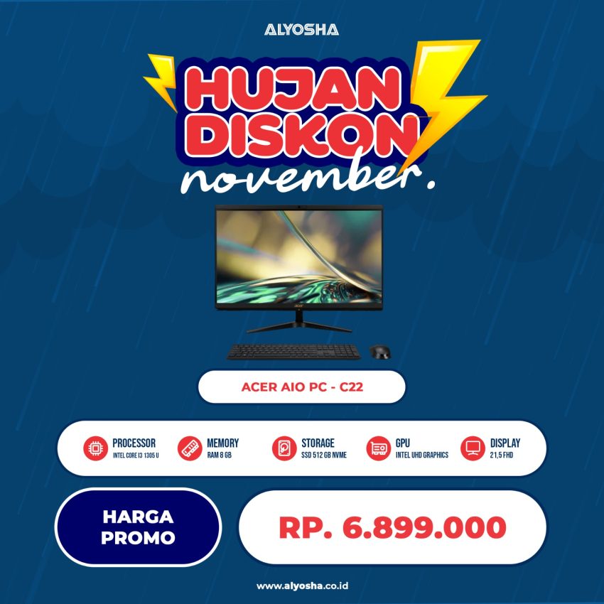 AIO Acer C22-1800 Intel i3-1305U