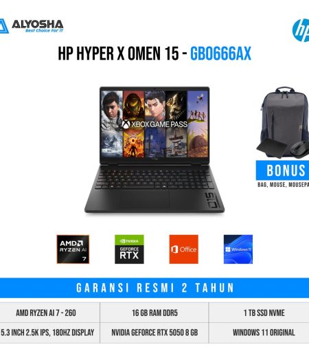 Laptop HP HYPERX OMEN 15 GB0666AX