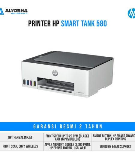 Printer HP 580 Smart Tank Wireless All-in-One
