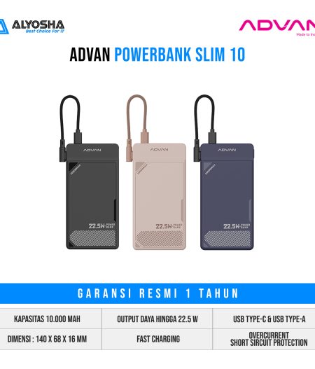 Powerbank ADVAN Slim10 10000mAh